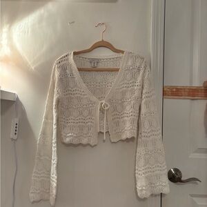 Sincerely Jules White Crochet Cardigan